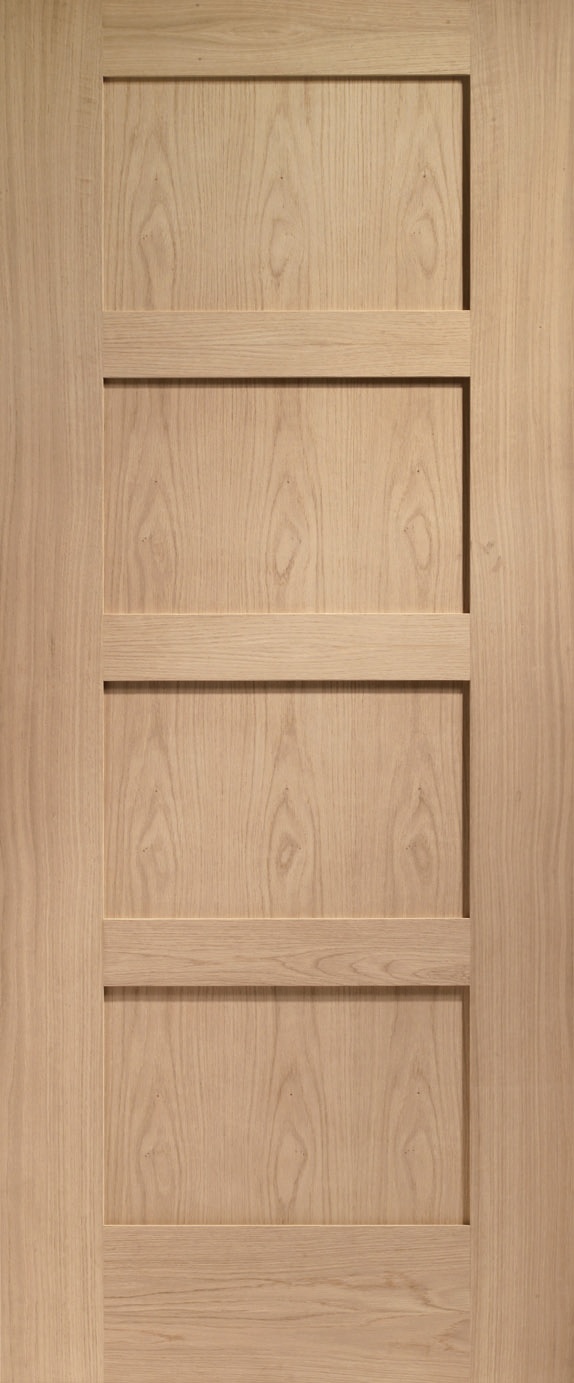  Shaker 4 Panel Internal Oak Door