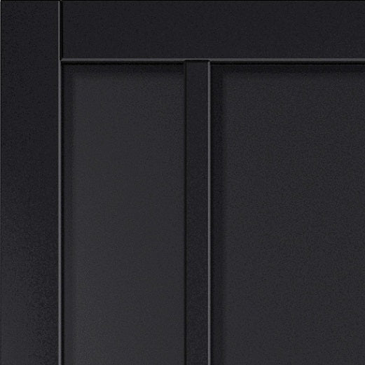 City Black Fully Finished Industrial Style Door Pair 