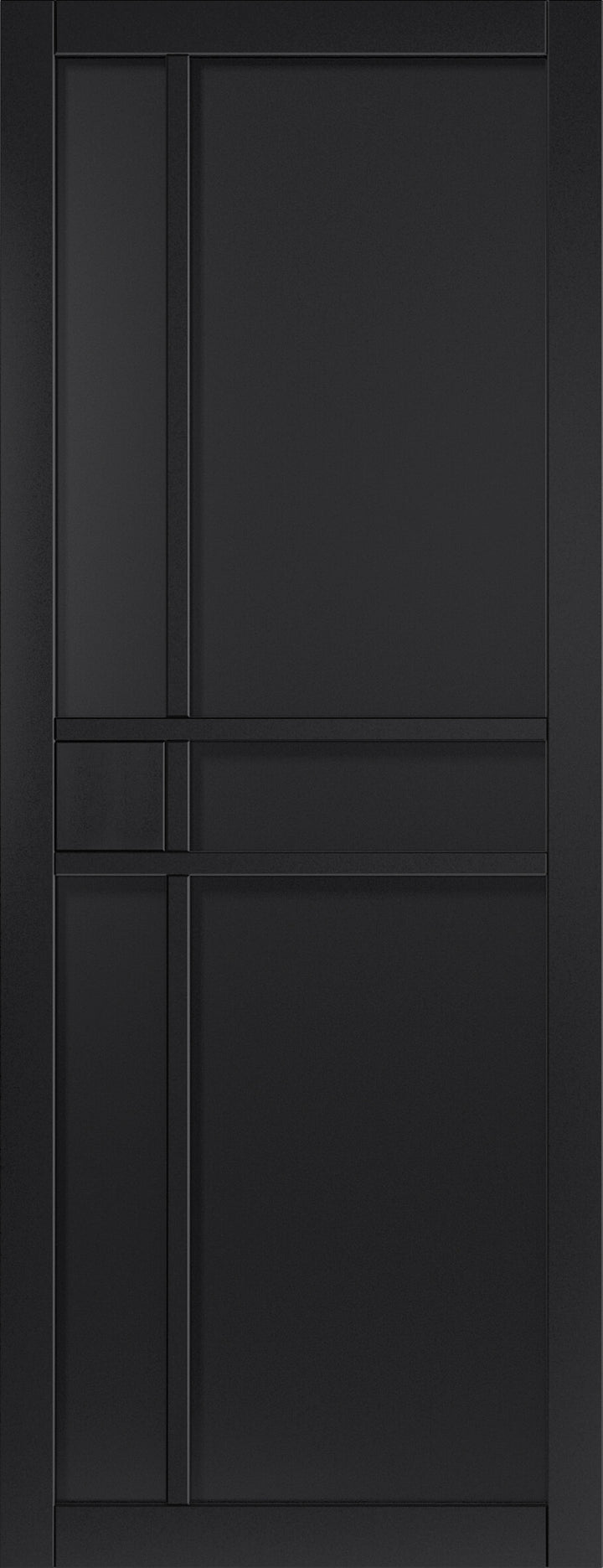City Black Fully Finished Industrial Style Door Pair 
