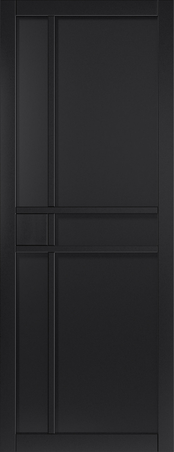 City Black Fully Finished Industrial Style Door