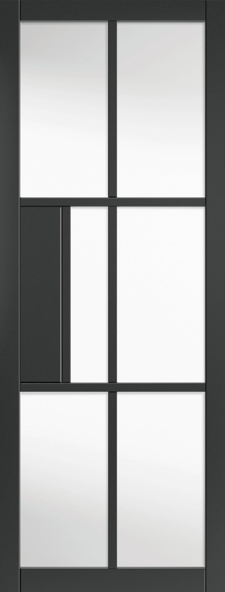 Civic Black Industrial Style Glazed Door Pair