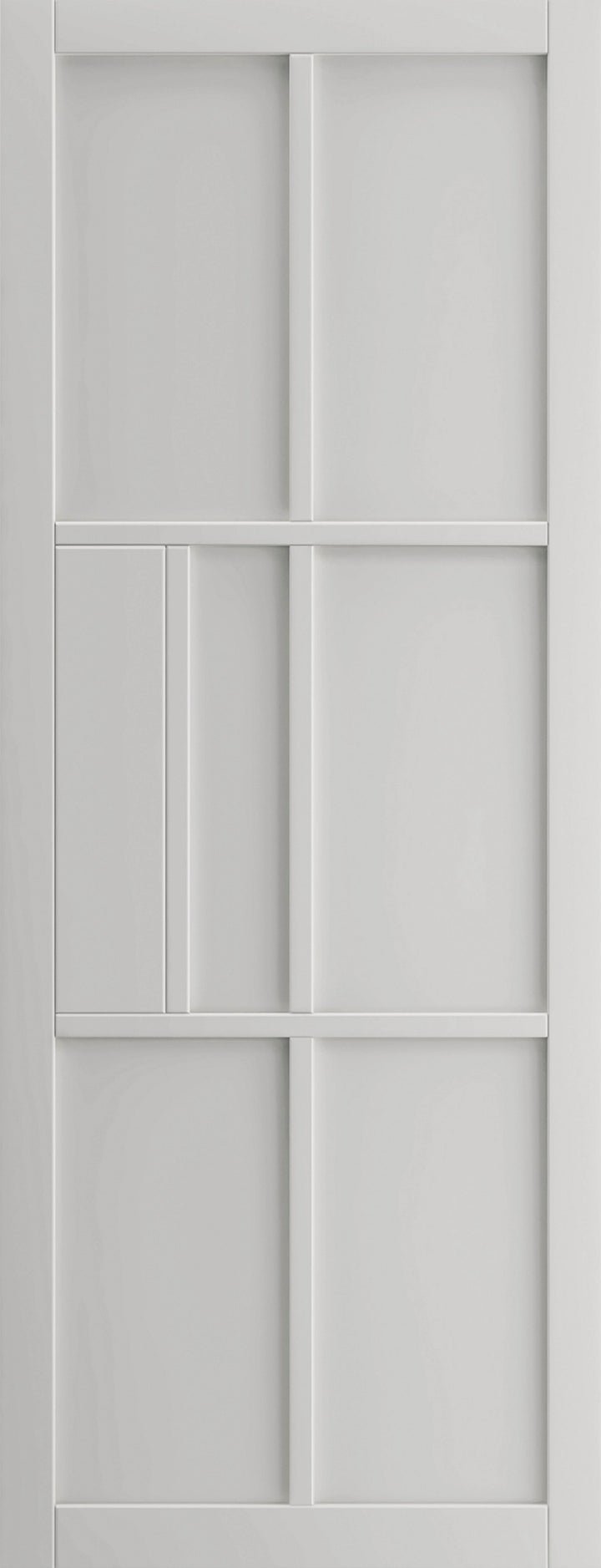 Urban Civic Industrial Style White Door Pair