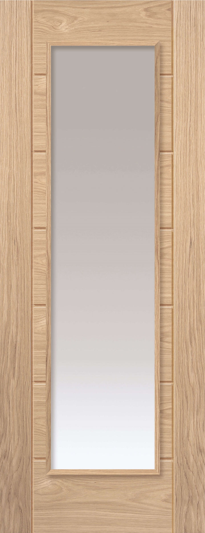 Oak Palomino Clear Glazed Internal Door 