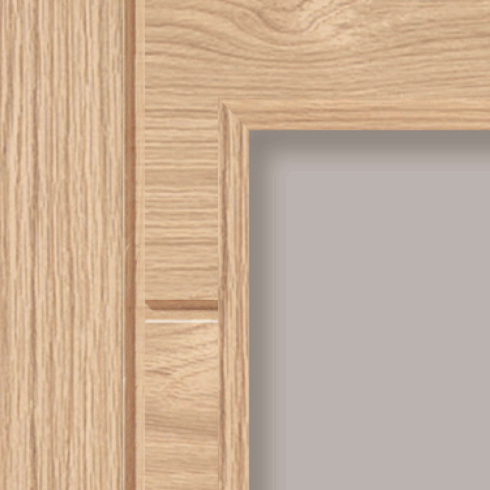 Oak Palomino Clear Glazed Internal Door 