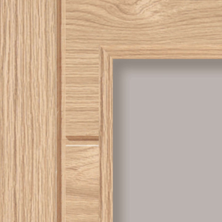 Oak Palomino Clear Glazed Internal Door 