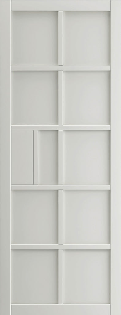 Plaza White Double Industrial Style Pocket Door Set