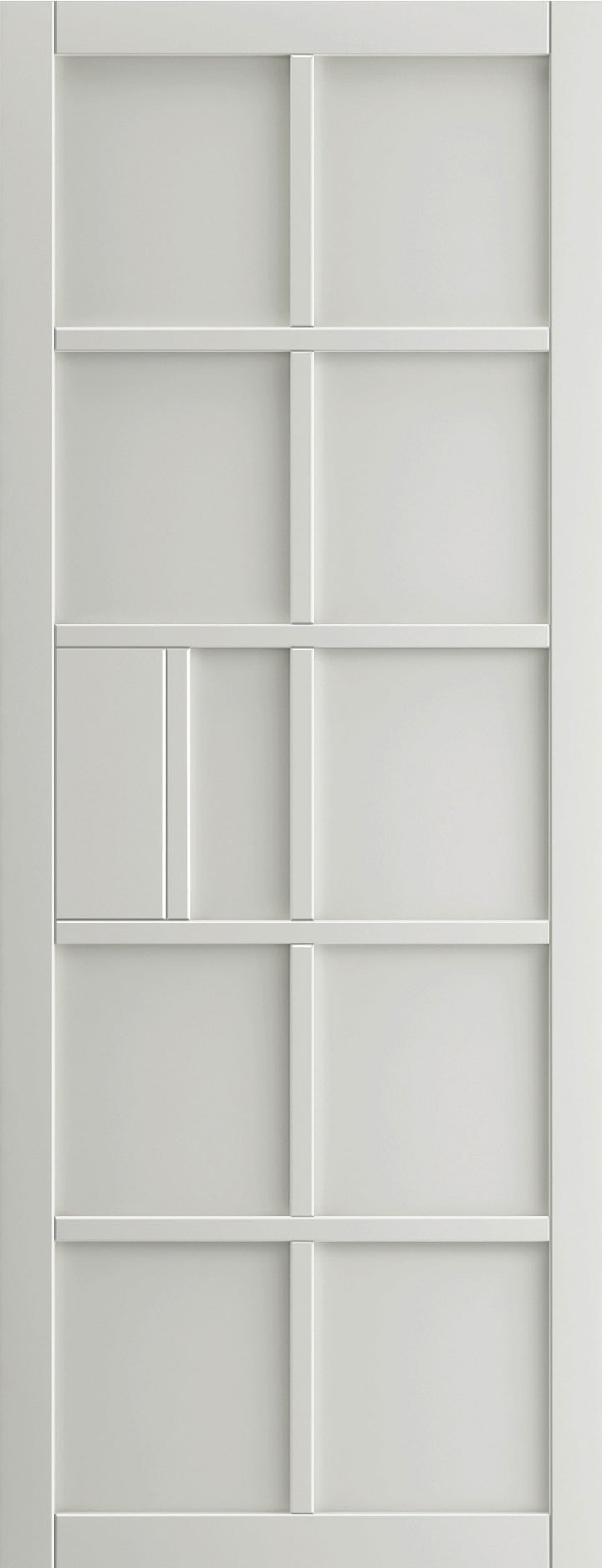Plaza White Double Industrial Style Pocket Door Set