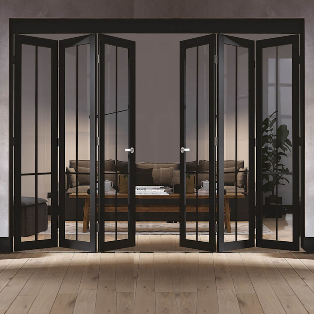 Liberty 6 Door Industrial Style Folding Doors