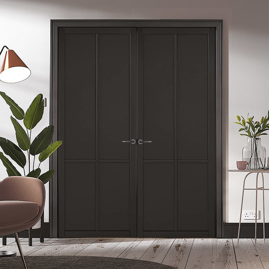 Black Liberty 4P Industrial Style Door Pair