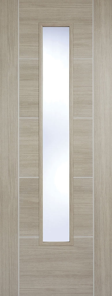 Vancouver Light Grey Laminate Glazed Door 