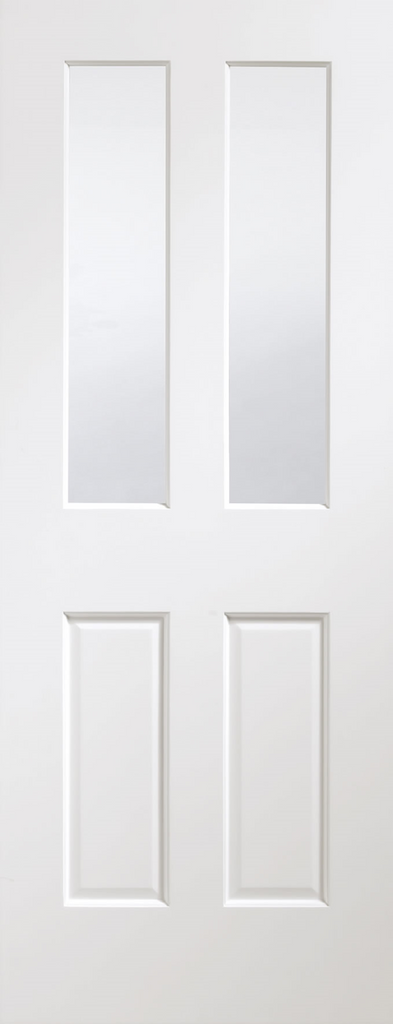 Malton White Clear Glazed Door Fully Finished 