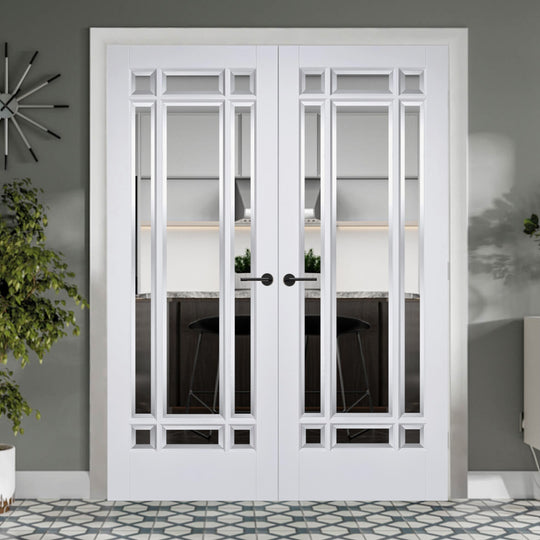 Solid White Manhattan Pair