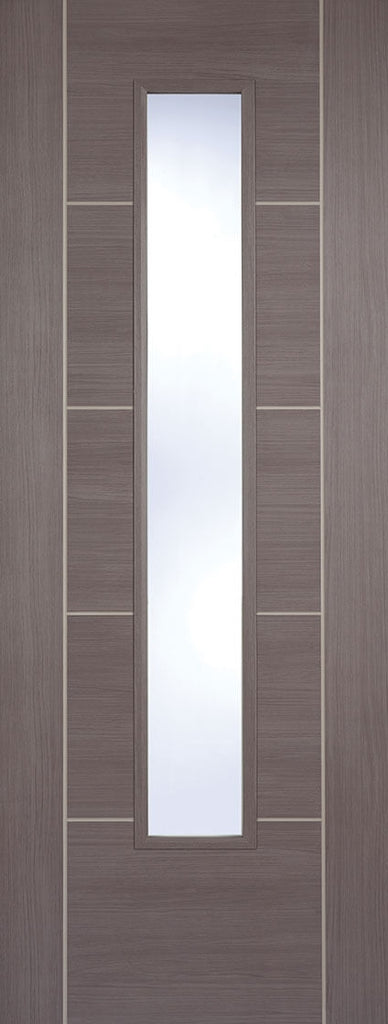Vancouver Medium Grey Laminate Glazed Door 