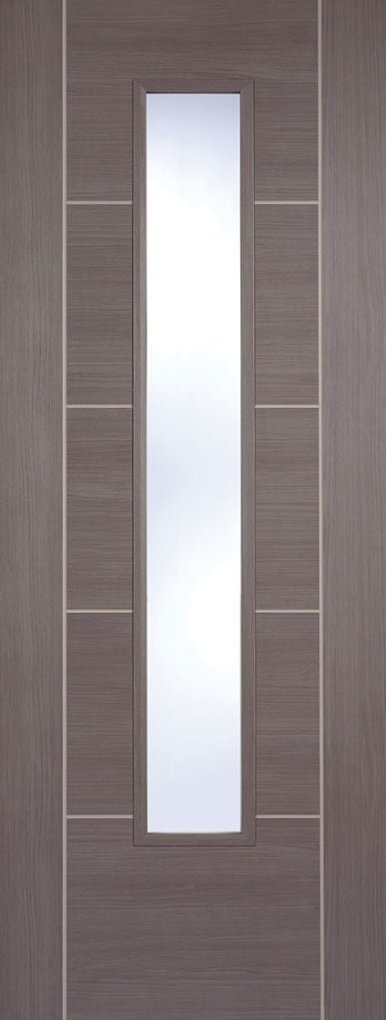 VANCOUVER MEDIUM GREY LAMINATE GLAZED DOOR