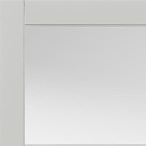 Metro White 5L Glazed Industrial Style Door Fully Finished
