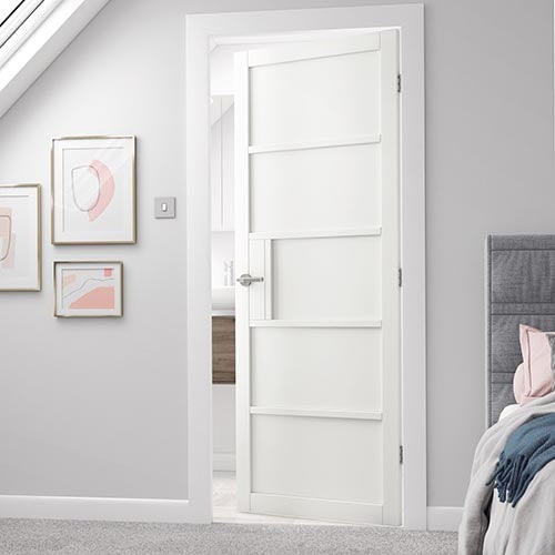 Metro Black 5P Industrial Style Door 