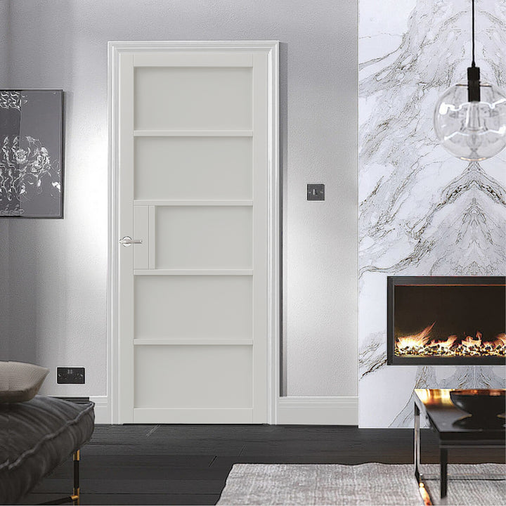 Metro Black 5P Industrial Style Door 
