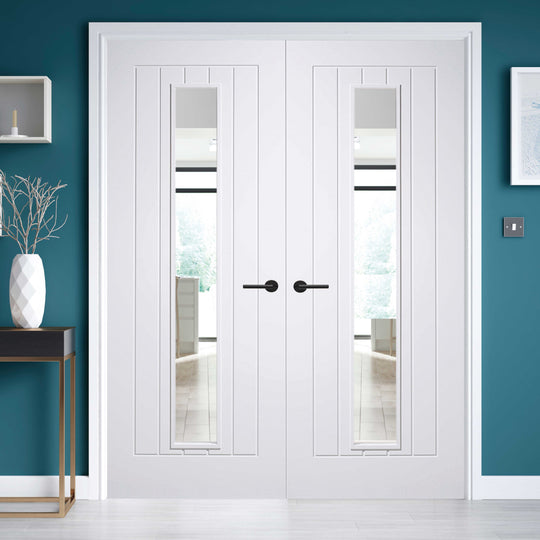 Mexicano White 1L Door Pair