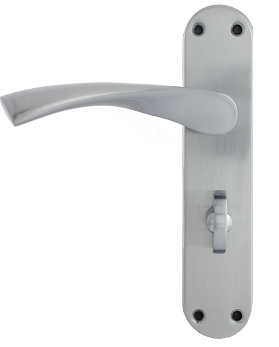 Moselle Lever On Backplate Bathroom Lock SC