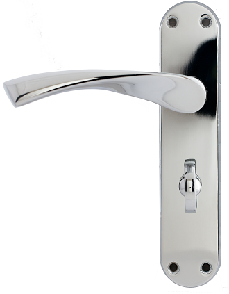 Moselle Lever On Backplate Bathroom Lock PC