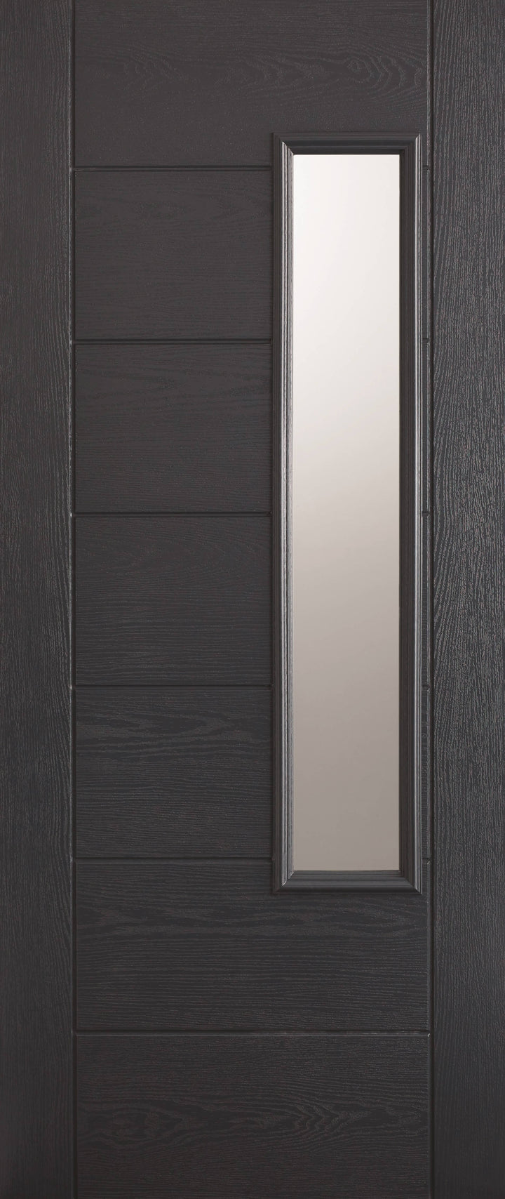 GRP Glazed Newbury Grey Composite External Door