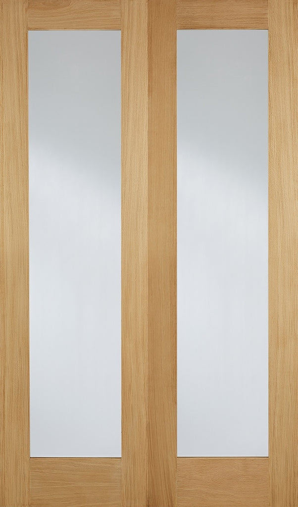Pattern 20 French Doors with Clear Glass 
