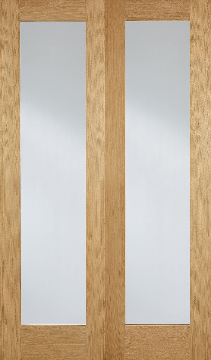 Pattern 20 French Doors with Clear Glass 