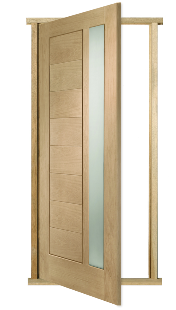 External Oak Door Frame with Oak Door