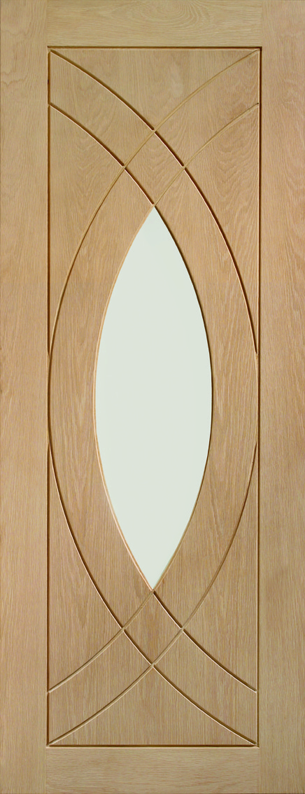 Treviso Unfinished Oak with Clear Glass 