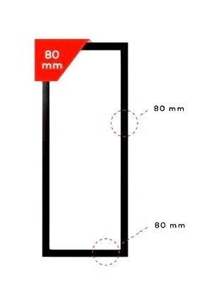 Custom Made W5136C Slimstile 80mm Industrial Style Door