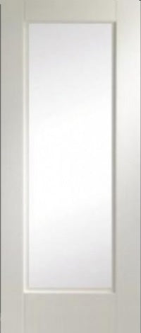 Custom Made 1L White Fire Door Obscure