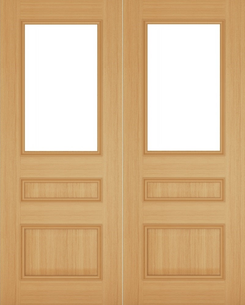 Windsor Clear Glazed Oak Door Pair