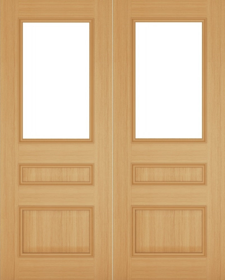 Windsor Clear Glazed Oak Door Pair