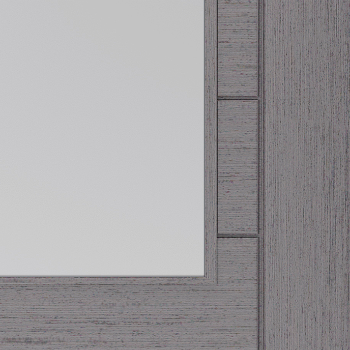 Palermo Light Grey French Doors with Clear Glass Small