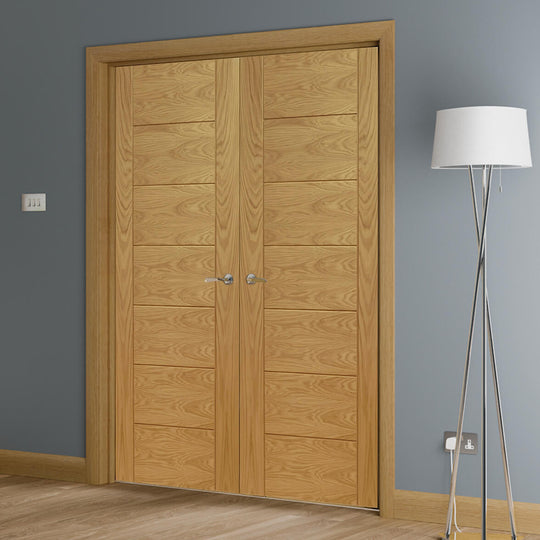 Palermo Oak Custom Made French Doors