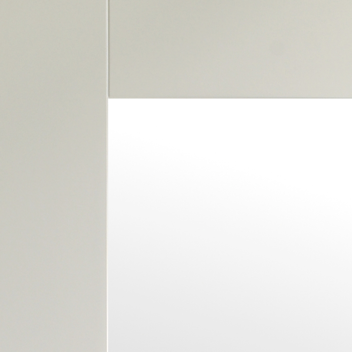 White Pattern 10 Clear Glazed Room Divider with Side Panels 
