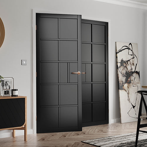 Urban Plaza Black Internal Door 