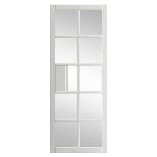 Urban Plaza White Clear Glazed Internal Door