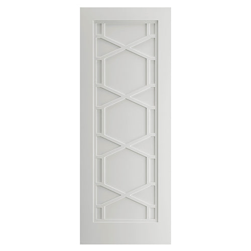 White Quartz Art Deco Internal Door