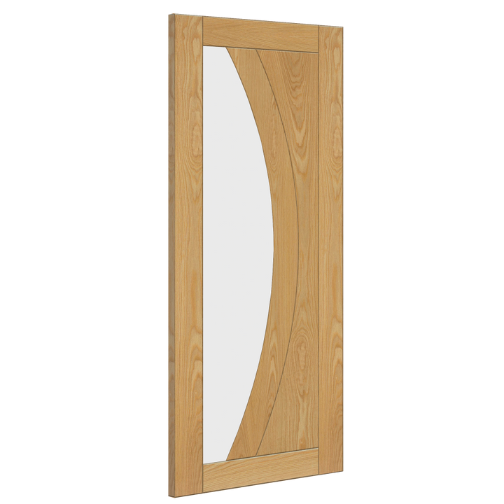 Ravello Oak Clear Glazed Internal Door