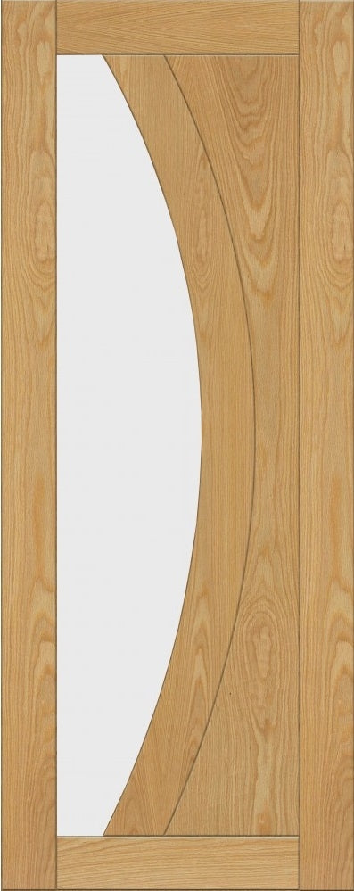 Ravello Oak Clear Glazed Internal Door