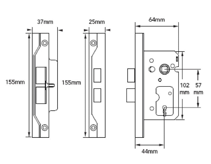 Interior Rebate Sash Lock