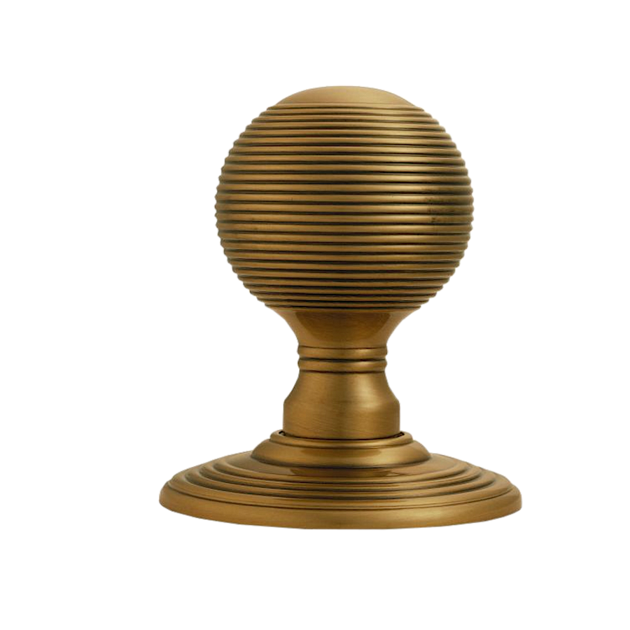 Reeded Knob on Rose