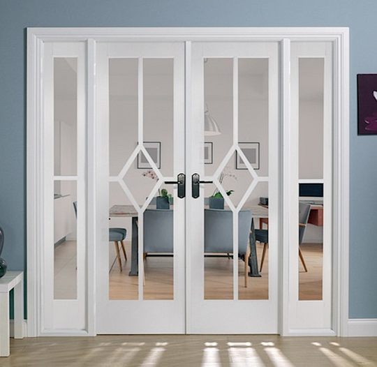 REIMS W6 WHITE PRIMED ROOM DIVIDER SET