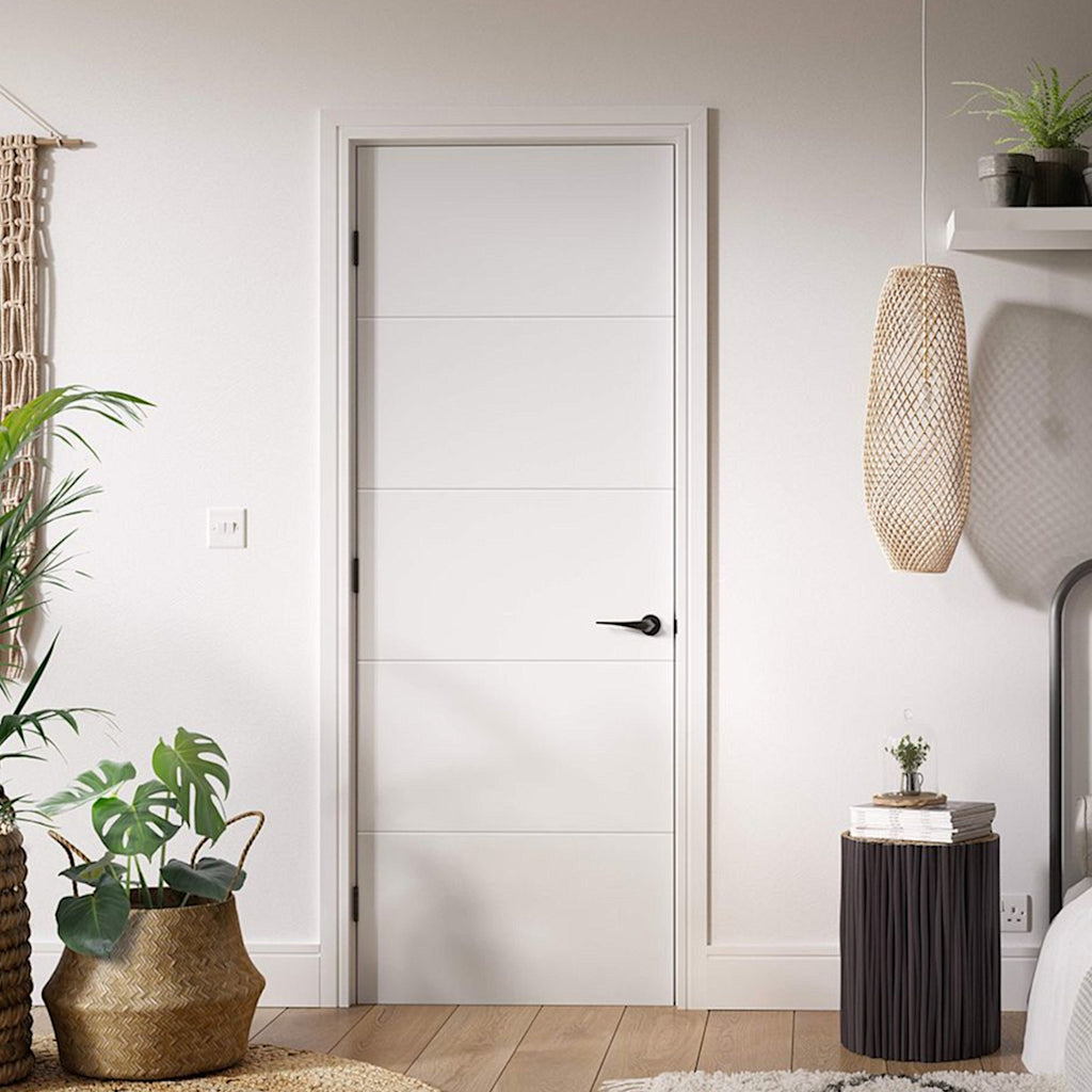 Santandor White Primed Internal Door 