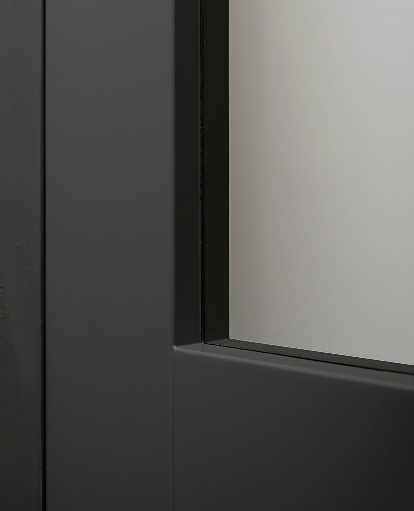 Modern Slimstile 80mm Clear Glazed Industrial Style Door