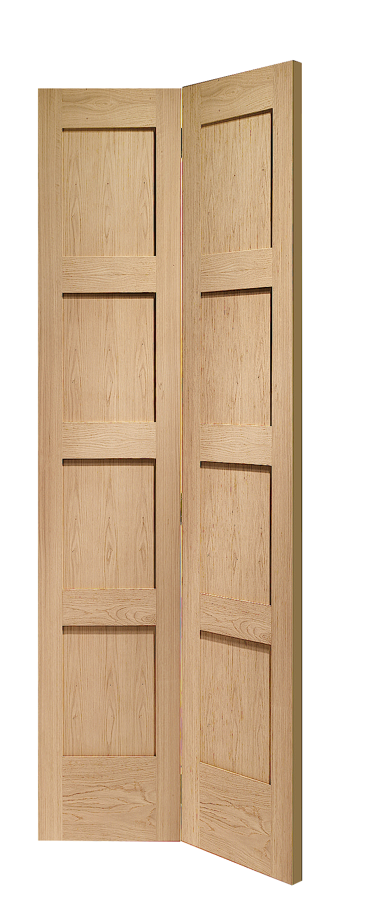 Shaker Bi-Fold Unfinished Oak Image