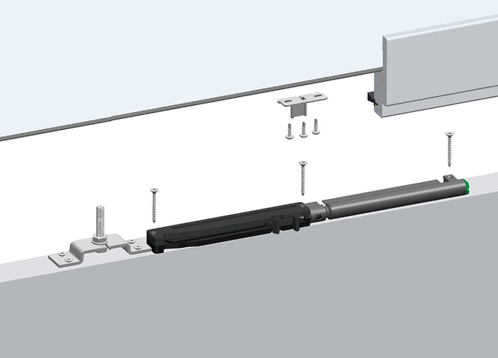 Soft Closing Mechanism For Double Pocket Doors