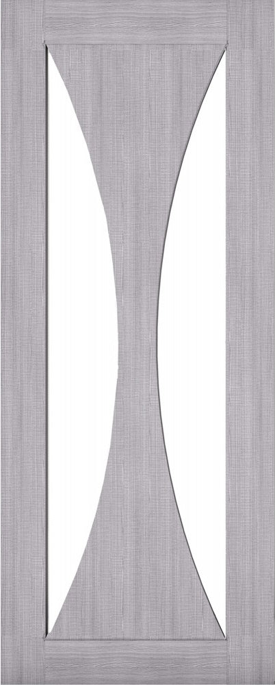 Sorrento Light Grey Clear Glazed Room Divider 