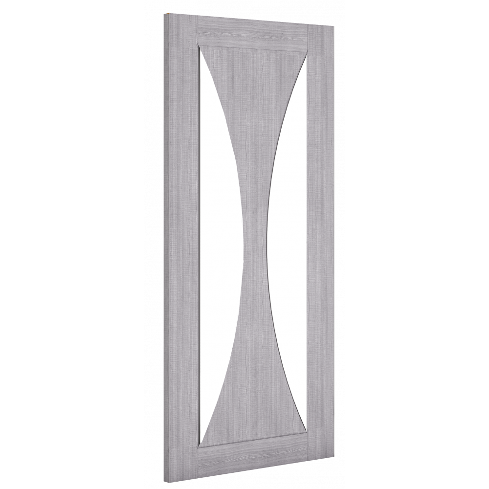 Sorrento Light Grey Clear Glazed Room Divider 